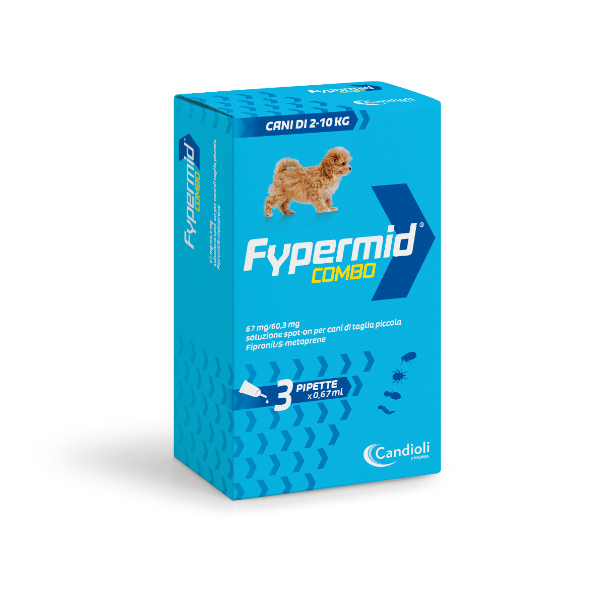Fypermid Combo 67 mg/60,3 mg Soluzione Spot-On Per Cani Taglia Piccola 3 Pipette Da 0,67 ml-1