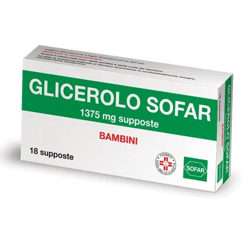 Sofar Glicerolo Bambini 18 Supposte 1375mg-1