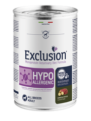 Exclusion Veterinary Diet Formula Hypoallergenic Per Cani Cavallo/Patate Lattina 400gr-1
