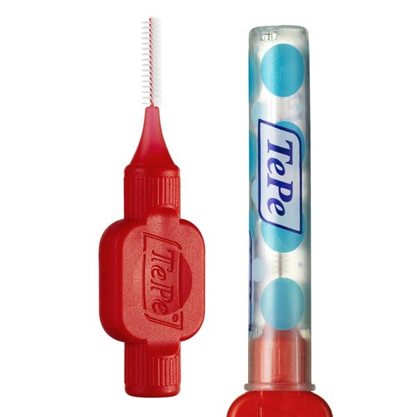 TePe Original Rosso Scovolino Per Pulizia Interdentale Misura ISO 2 Filo 0,5 mm 6 Pezzi-2