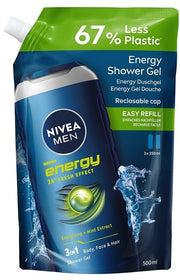 Nivea Men Doccia Shampoo Energy Docciaschiuma Uomo Energizzante Per Viso Corpo E Capelli 250ml-1