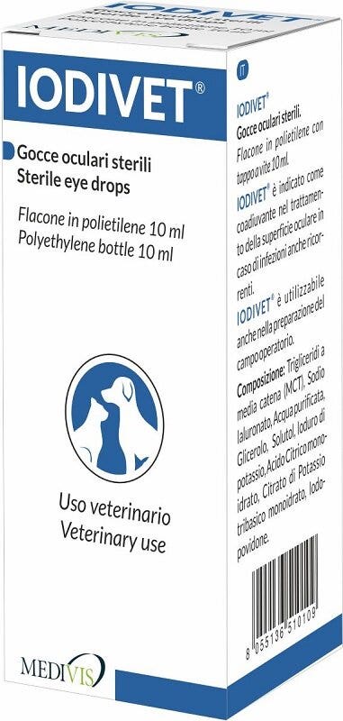 Iodivet Gocce Oculari Sterili Per Cani 10ml-1