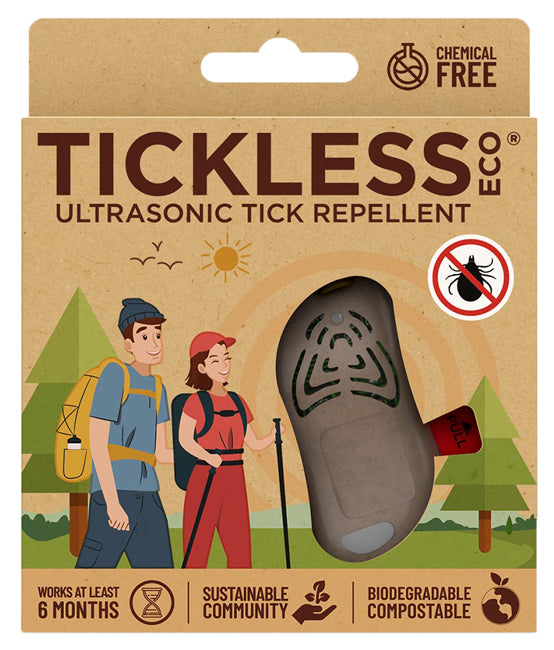 Tickless Eco Persone Repellente Ultrasuoni Biodegradabile Colore Brown