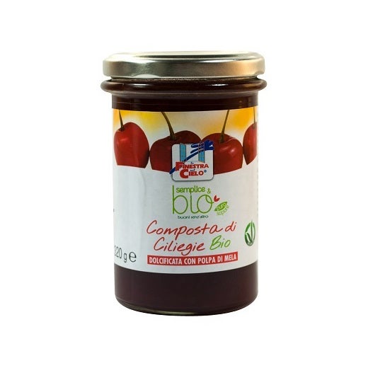 Composta Di Ciliegie Con Polpa Di Mela Bio 320g  - 2