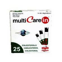 Test Colesterolemia MultiCare In Colesterolo In Strisce Con Aspirazione Capillare 25 Pezzi-2