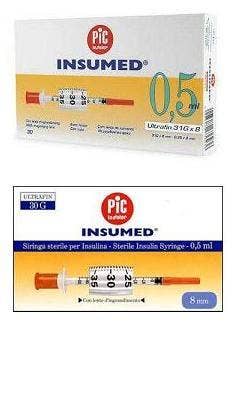 Pic Siringa Insulina 0.3ml Ago30 G8 3 Sacchetti Da 30 Pezzi  - 1