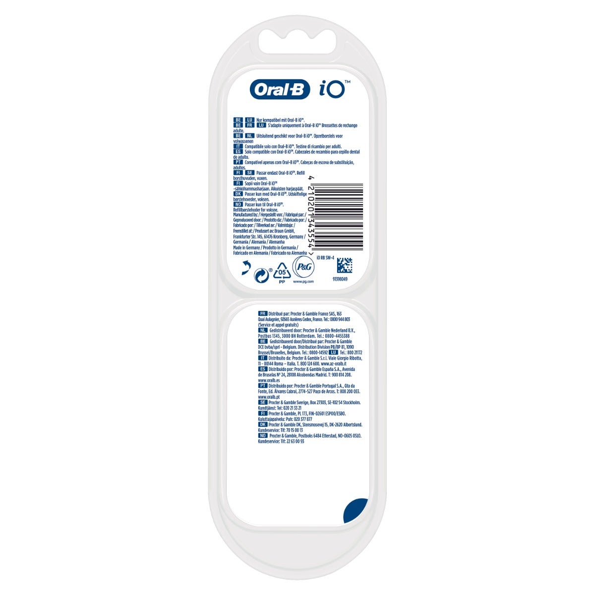 Oral-B Testine Di Ricambio Io Gentle Care Bianche 4 Pezzi-6