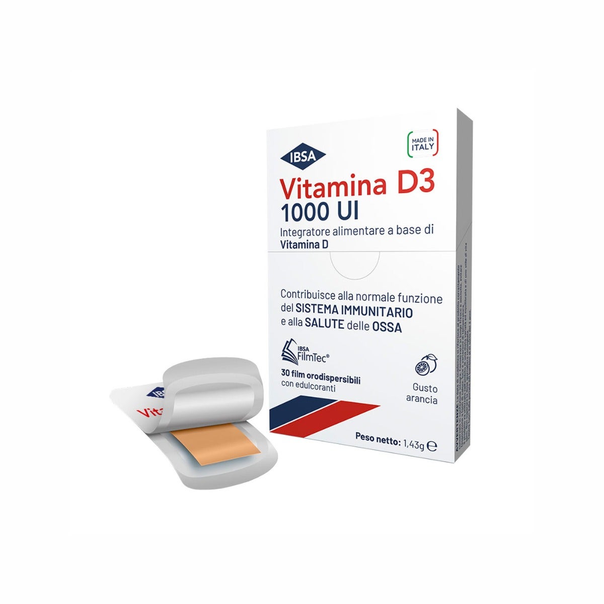Ibsa Vitamina D3 1000UI 30 Film Orodispersibili-3