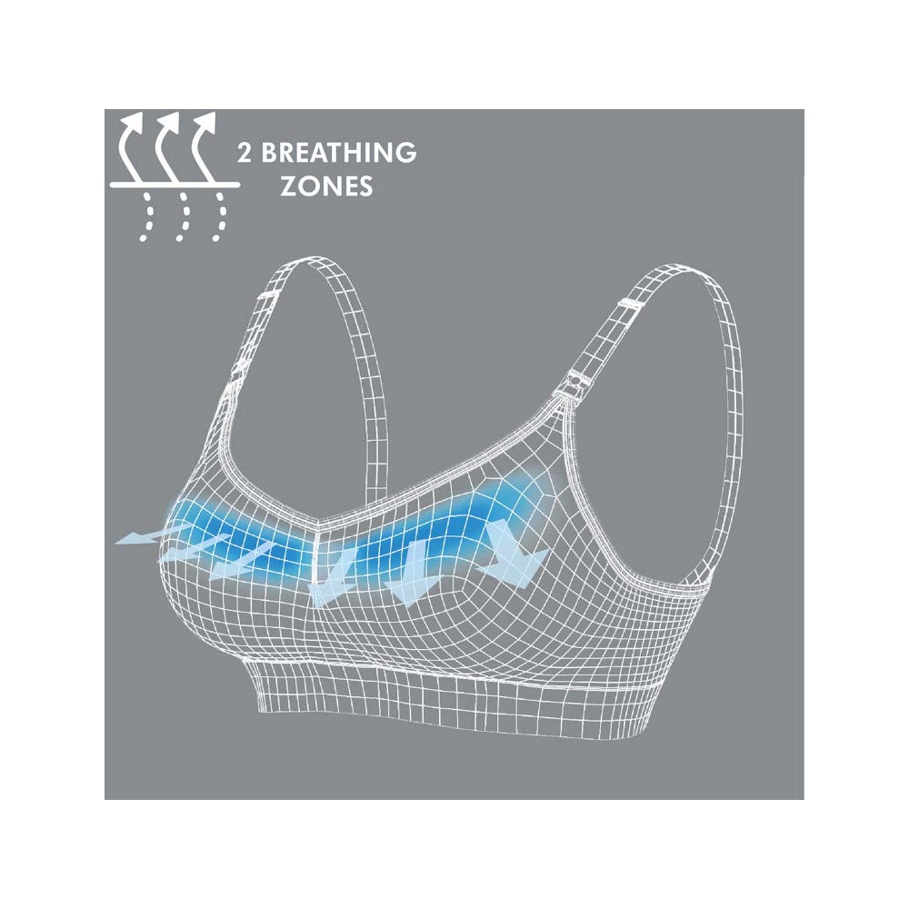 Medela Reggiseno Keep Cool Traspirante Per Gravidanza E Allattamento Nero Taglia L-4