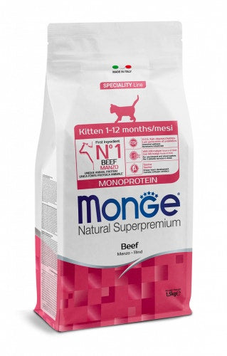 Monge Natural Superpremium Kitten Monoprotein Cibo Secco Per Gatti Sacco 400g-1