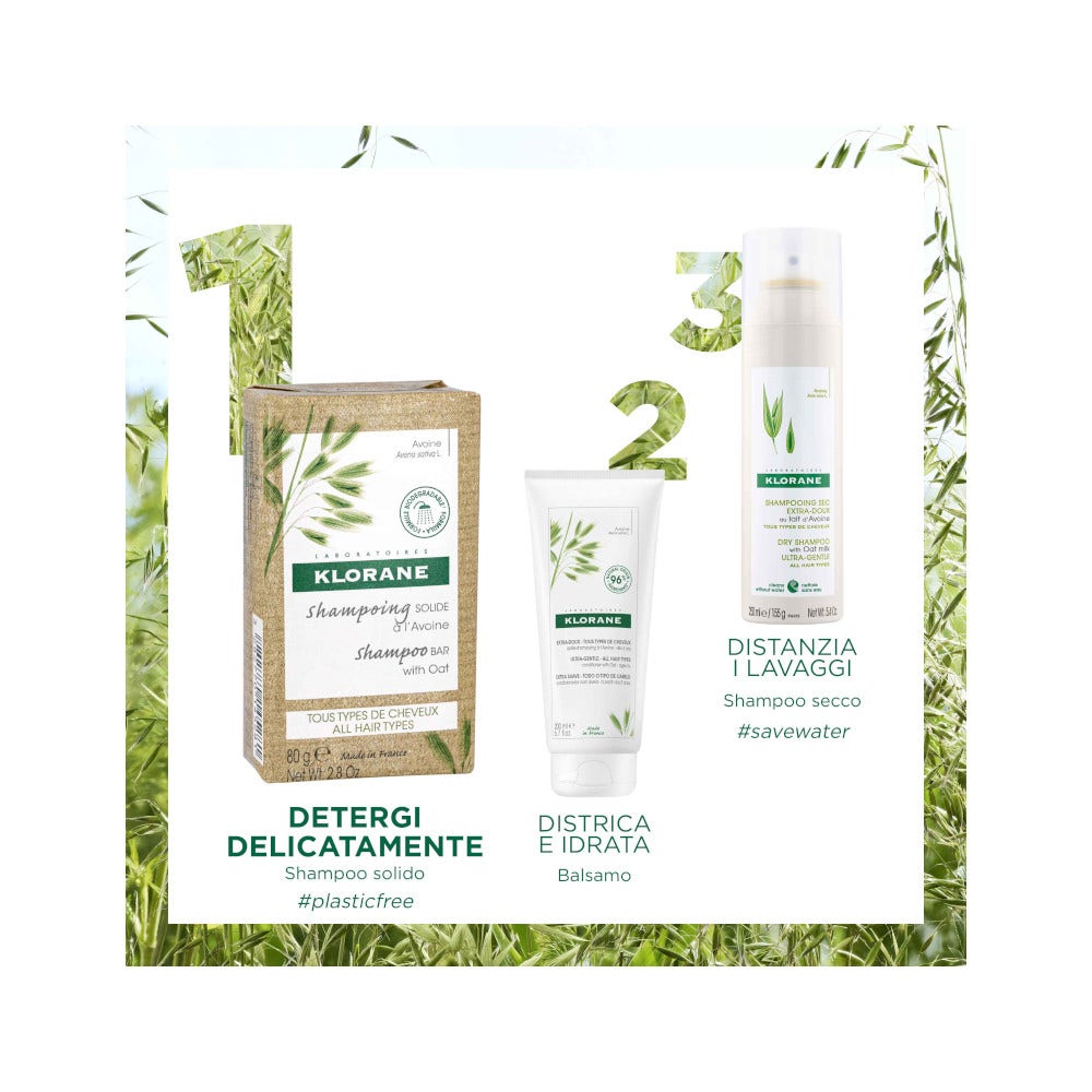 Klorane Shampoo Solido Avena 80g-2