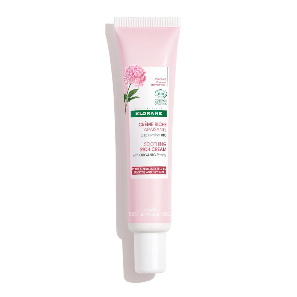 Klorane Crema Ricca Lenitiva alla Peonia Bio Pelle Sensibile/Secca 40ml-5