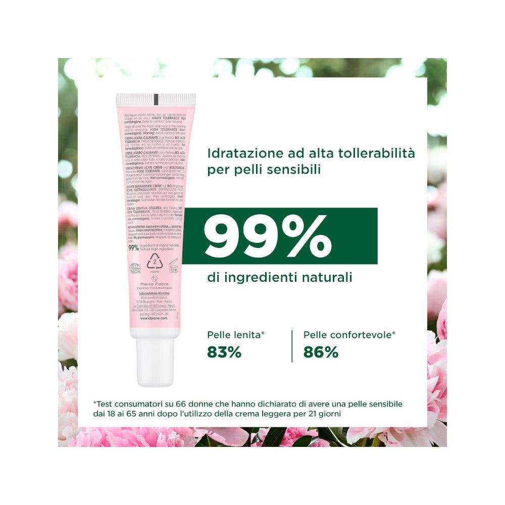 Klorane Crema Ricca Lenitiva alla Peonia Bio Pelle Sensibile/Secca 40ml-7