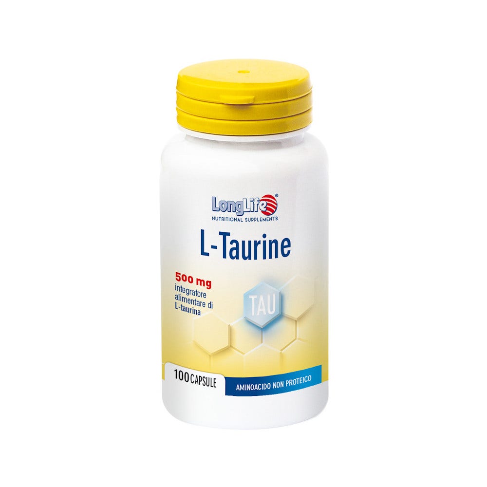Longlife L-Taurine 500mg 100 Capsule  - 2