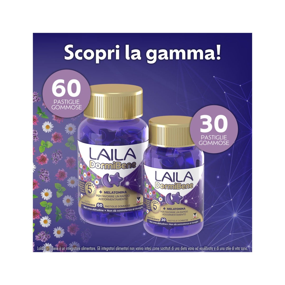 Laila DormiBene Per Il Sonno 30 Pastiglie Gommose-7