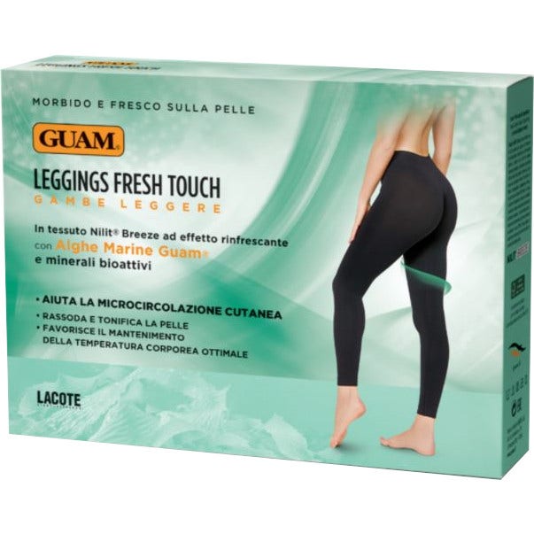 Guam Leggings Fresh Touch Gambe Leggere S/M 42-44 1 Pezzo Nero  - 1