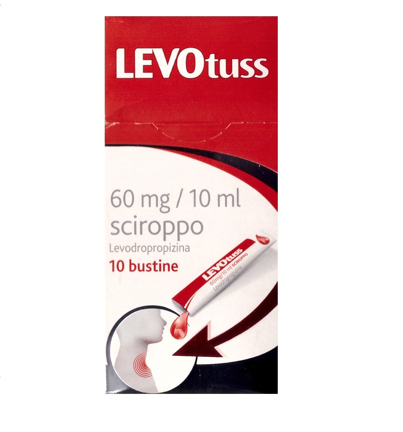 Levotuss Sciroppo 10 Bustine 60mg/10ml  - 1