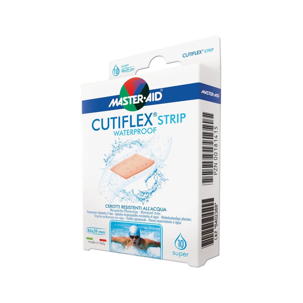 Master-Aid Cutiflex Strip Cerotto Trasparente Impermeabile 10 Pezzi-1