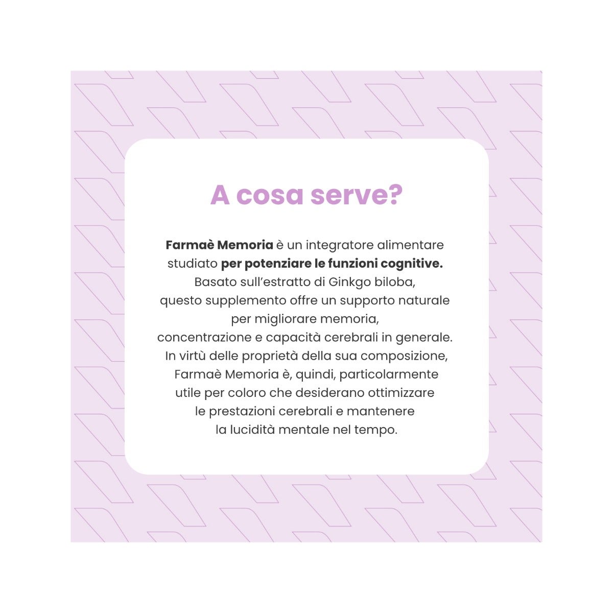 Farmaè Memoria Integratore 60 Compresse-3