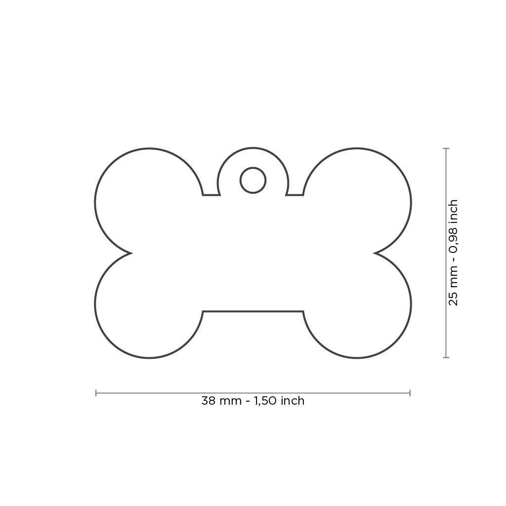 Medaglietta Per Cani E Gatti Personalizzata Osso In Alluminio Rosa Taglia Grande-3