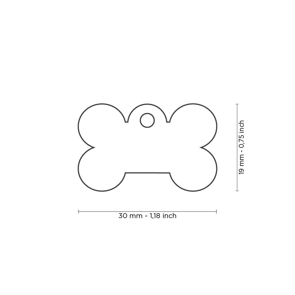 Medaglietta Per Cani E Gatti Personalizzata Osso In Alluminio Azzurro Taglia Piccola-4