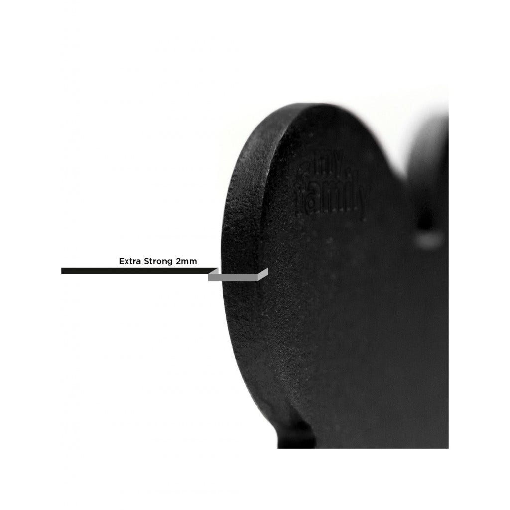 Medaglietta Per Cani E Gatti Personalizzata Osso In Alluminio Nero Taglia XL-2