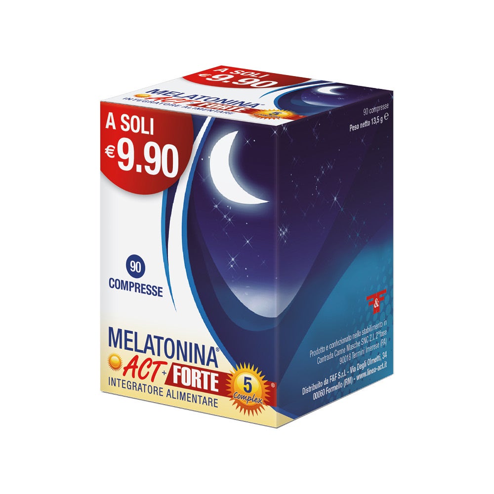 Melatonina Act 1mg +5 Complex Forte 90 Compresse-5