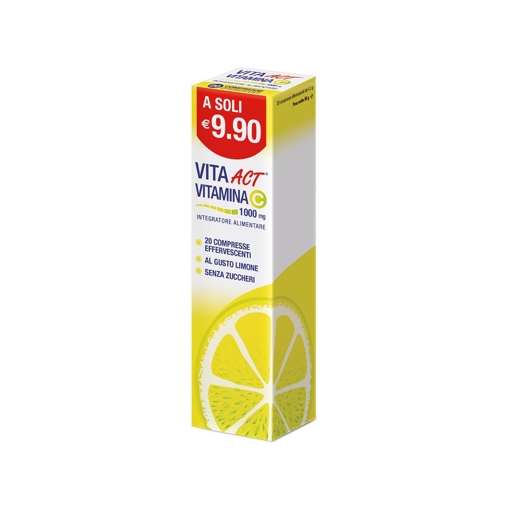 Act Vitamina C 1000mg 20 Compresse Effervescenti-2