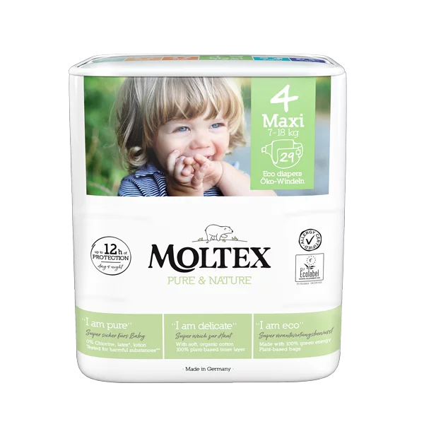 Pannolini Moltex Pure&Nature Taglia 4 Maxi 29 Pezzi 7/18kg-4