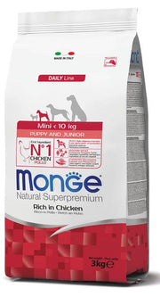 Monge Natural Superpremium Mini Ricco In Pollo Cibo Secco Cani Cuccioli Taglia Mini Sacco 800g-1