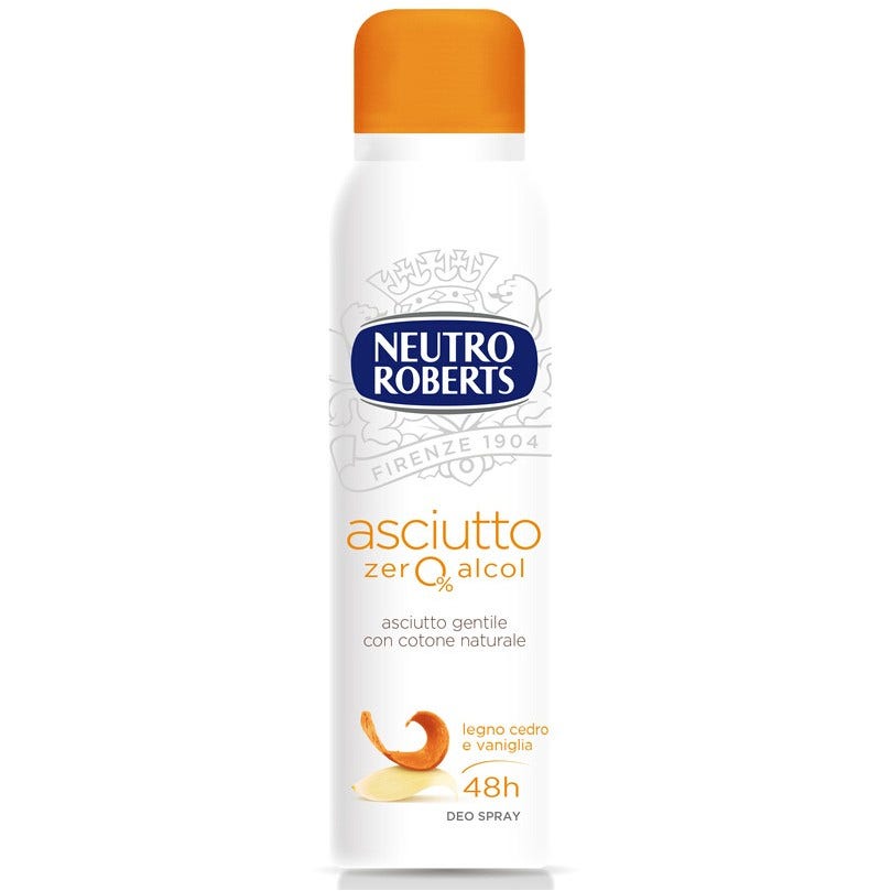 Neutro Roberts Deodorante Spray Asciutto Legno Cedro/Vaniglia 150ml - 2