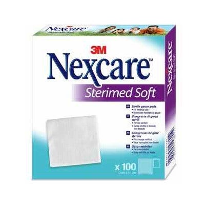 Nexcare Sterimed Soft Garza Compressa Tessuto Non Tessuto Sterile Multilingual 10x10m 100 Pezzi   - 1