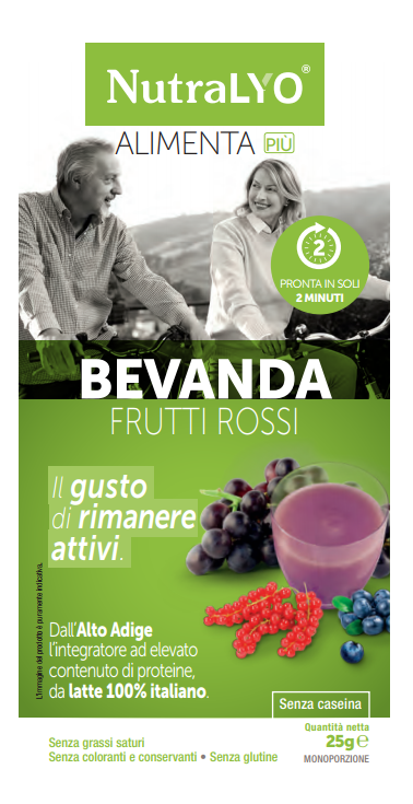Nutralyo Bevanda Frutti Rossi 25g-1