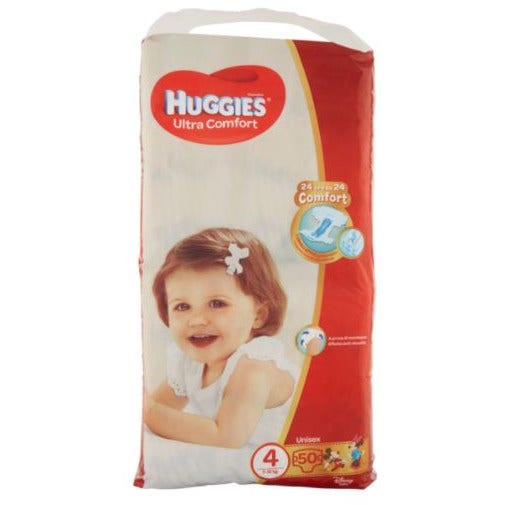 Huggies Ultra Comfort Pannolino Grande Taglia 4 50 Pezzi  - 1