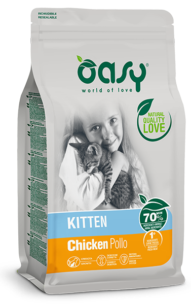 Oasy Dry Kitten Pollo Sacco 1,5kg-1