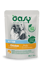 Oasy Kitten Bocconcini Pollo Busta 85g-1
