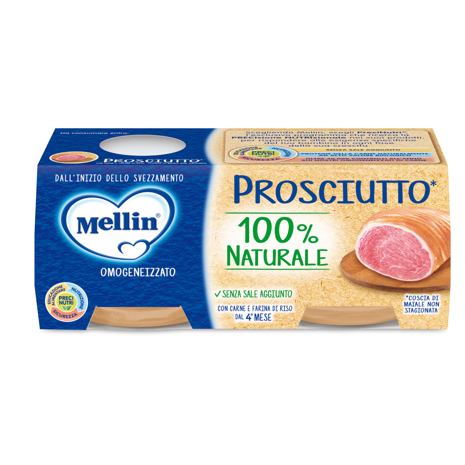 Mellin Omogeneizzato Prosciutto 2x120g  - 3