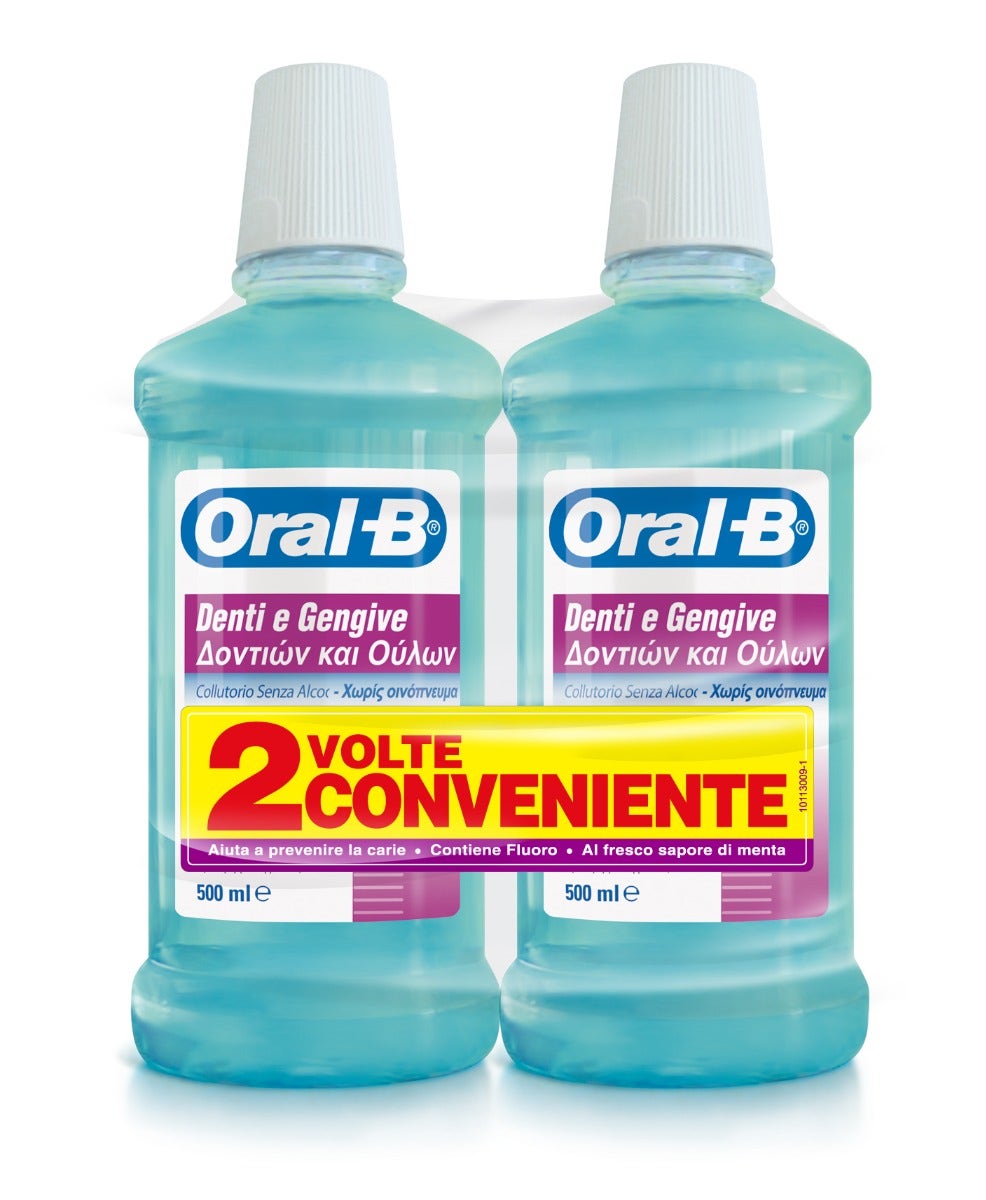 Oral-B Collutorio Denti E Gengive Senza Alcol 2x500 ml-4