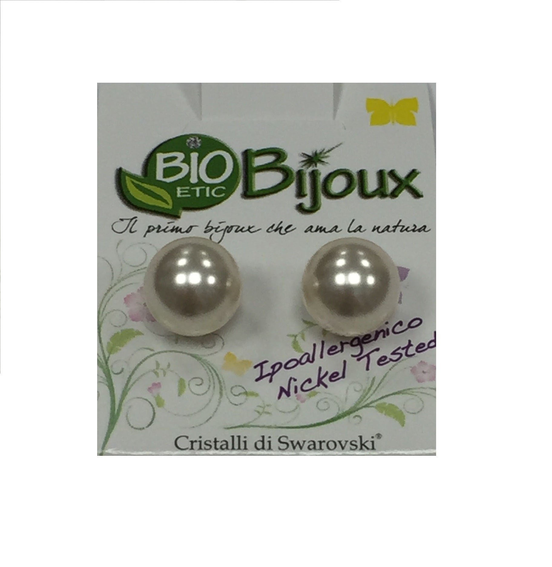 Bio Bijoux Orecchini Perla 10mm Cream Rose  - 1