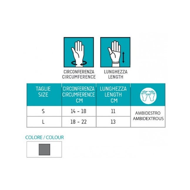 Orione 245 Ortesi Per Immobilizzazione Pollice In Abduzione Colore Grigio Taglia L-1