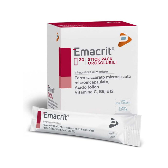 Emacrit Orosolubile 30 Stick Pack - Integratore Energetico – Farmae ...