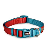 Camon Collare Regolabile Double Premium Rosso/Ottanio Per Cani Cuccioli 20x360cm/480mm-2