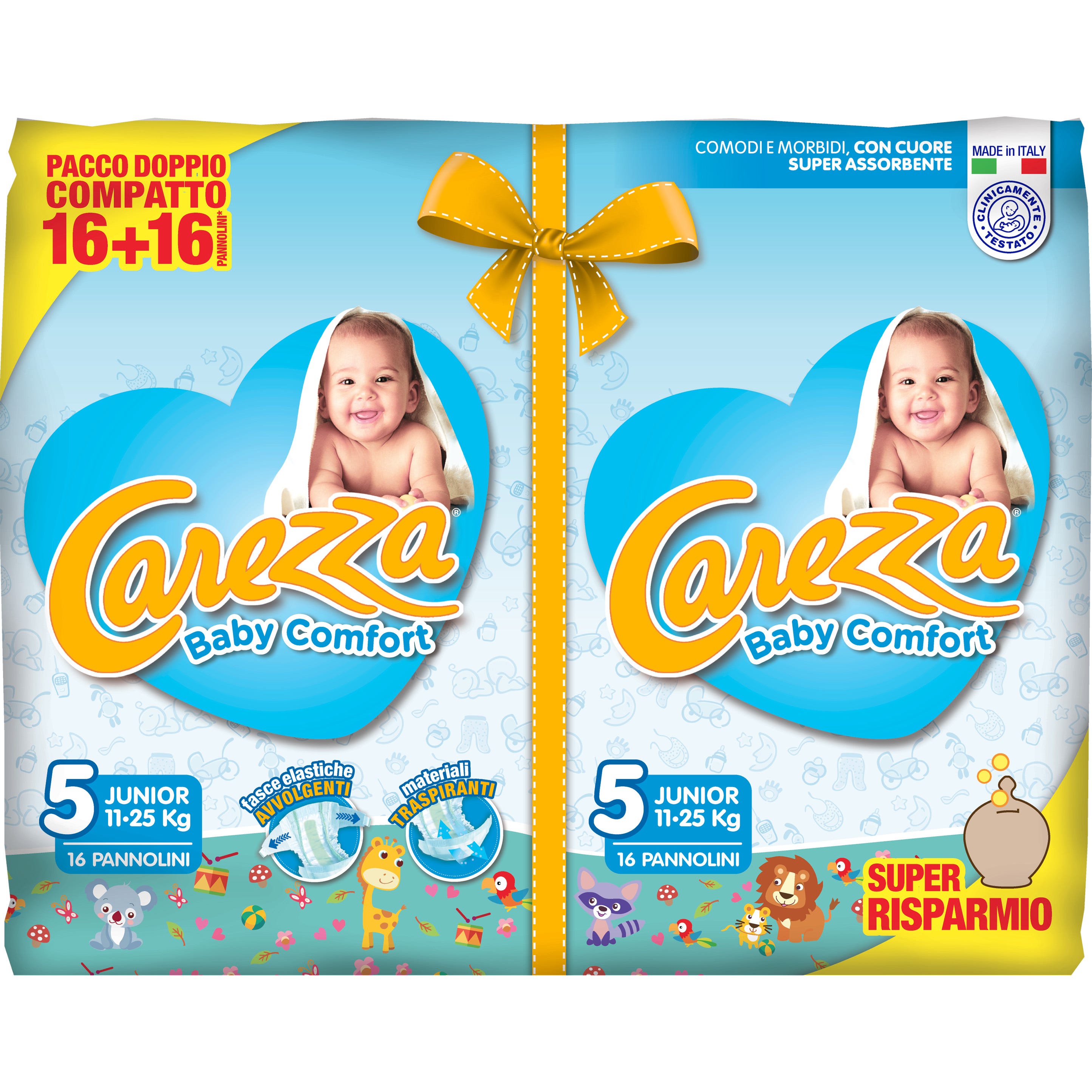 Pannolini Carezza Baby Comfort Junior 11-25Kg 32 Pezzi - 1