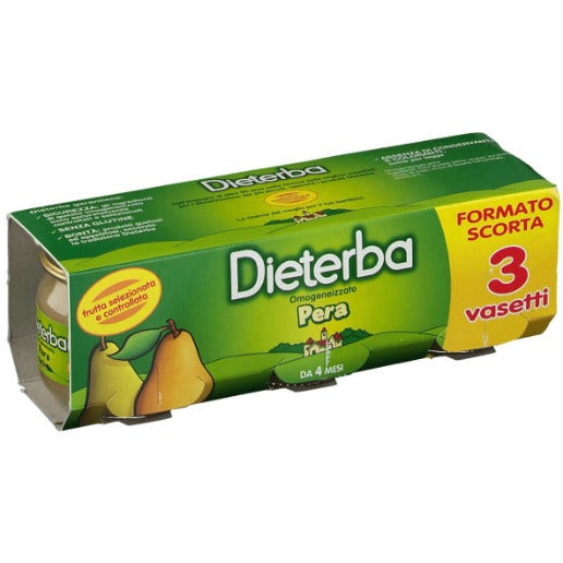 Dieterba Omogeneizzato Pera 3x80g-2