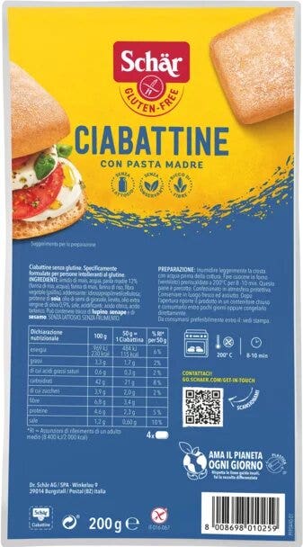 Schar Ciabattina Pane 200g-1