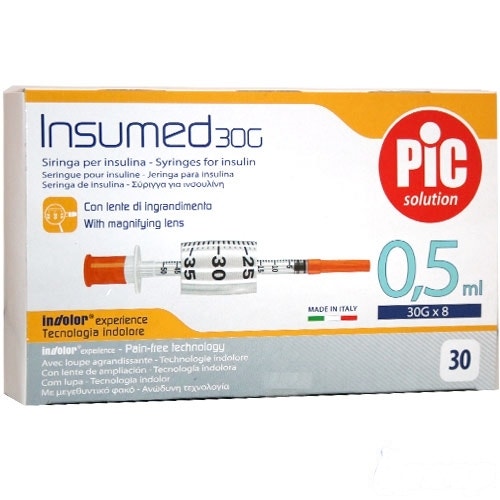 Siringa Pic Insumed 0,5ml G30 30Pezzi  - 2