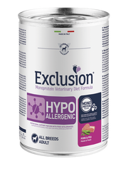Exclusion Veterinary Diet Formula Hypoallergenic Per Cani Maiale/Piselli Lattina 400gr-1