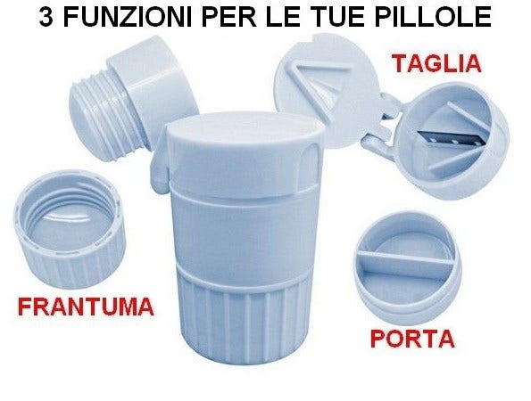 Pill Boss Porta/Taglia/Frantumapillole 1 Pezzo  - 3