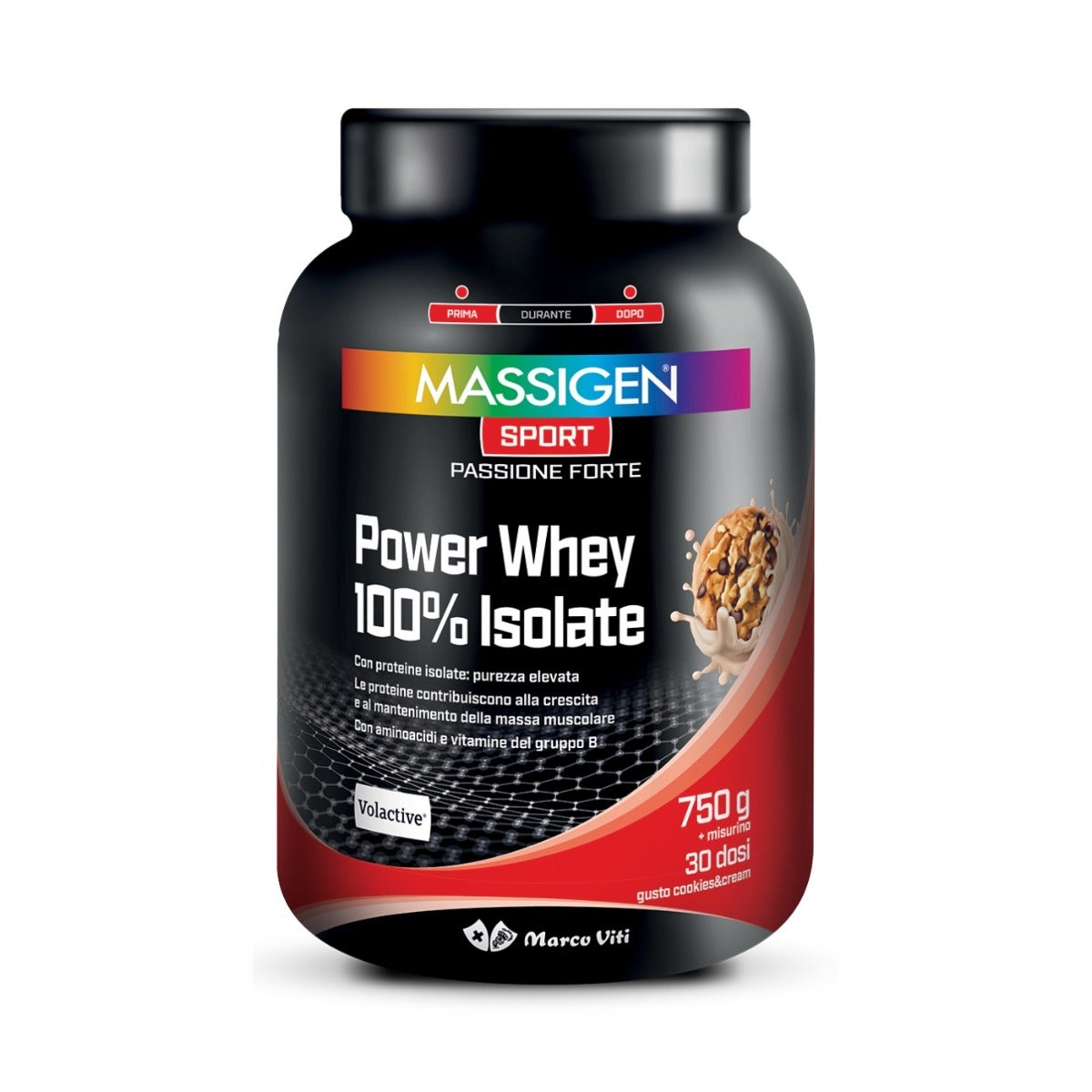 Massigen Sport Power Whey Isolate Cookies 750g-1