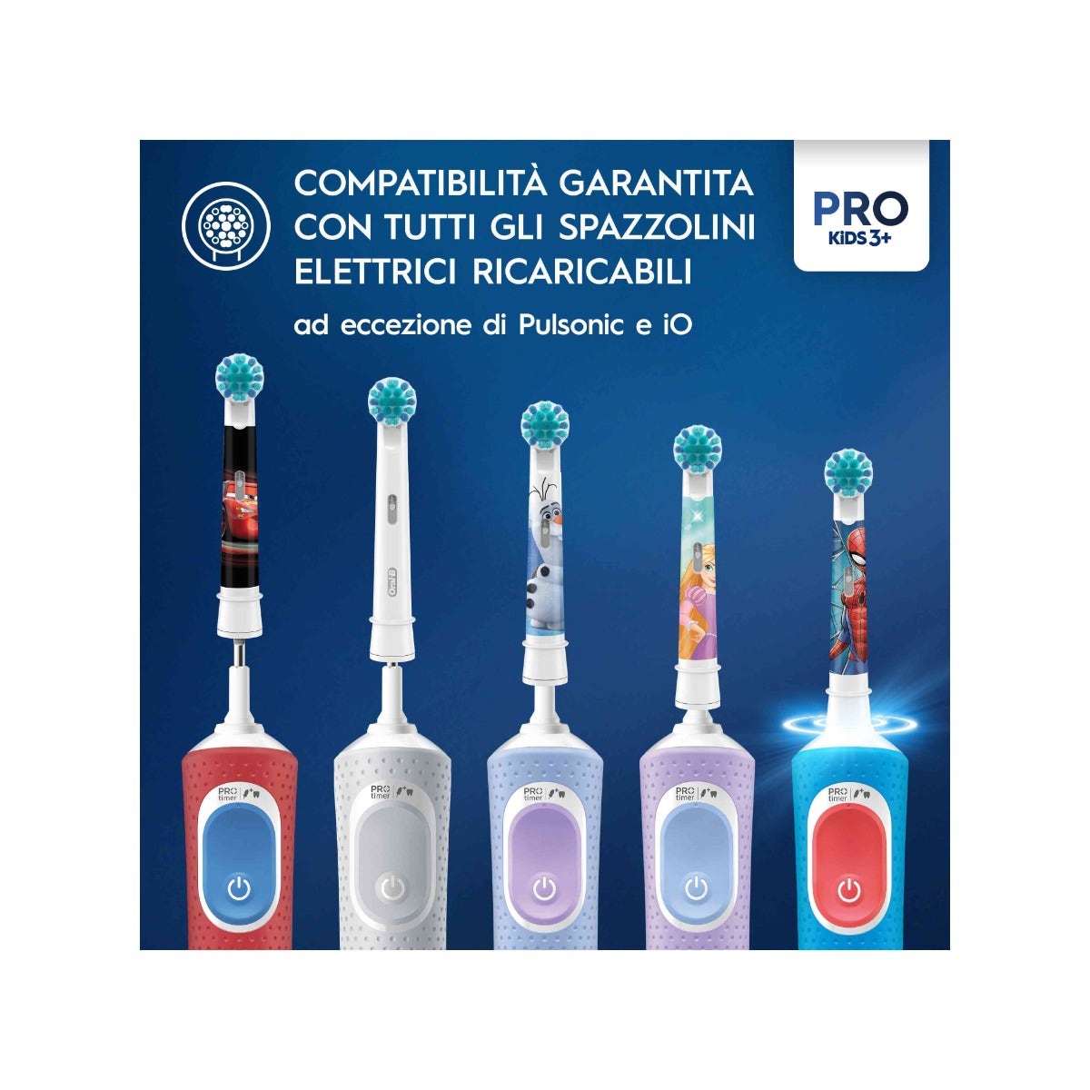 Oral-B Testine Di Ricambio Pro Kids Con Disney Frozen 4 pezzi-5